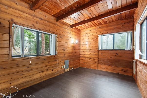 Empty room, Interior, Wooden Beams, Wooden Ceilings, Wood Texture Flooring, Wooden Walls
