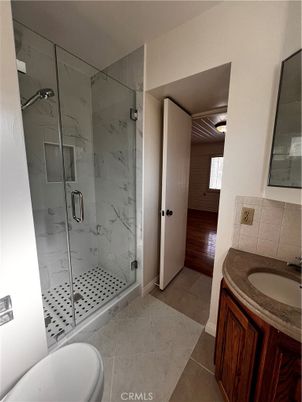 Bathroom, Glass Shower, Interior, Marble Walls