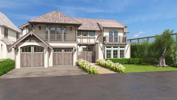 Attached, Backyard, Exterior, Facade, Mediterranean