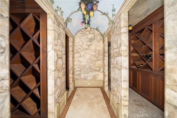 Interior, Stone Walls, Wine Storage