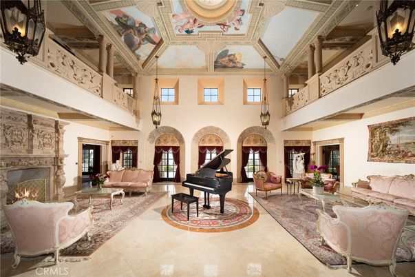 Fireplace, Interior, Living room, Piano