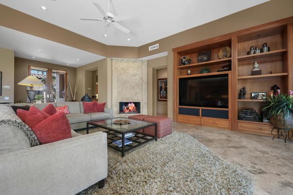 Fireplace, Interior, Living room, Recessed Lighting