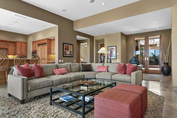 Interior, Living room, Recessed Lighting