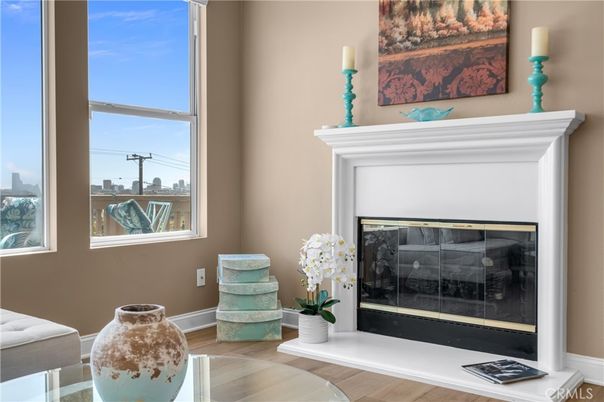 Fireplace, Interior, Wood Texture Flooring