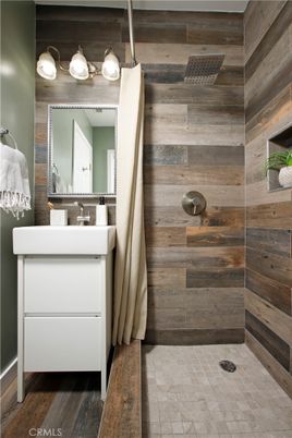 Bathroom, Interior, Wooden Walls