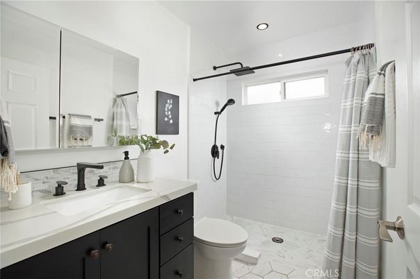 Bathroom, Glass Shower, Interior, Marble, Recessed Lighting