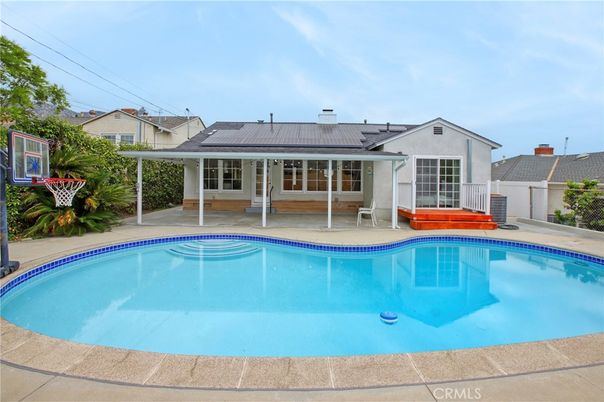 Exterior, Pool, Solar Panels