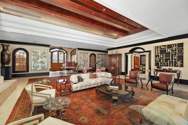 Interior, Living room, Recessed Lighting