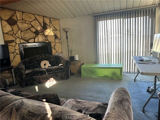 Fireplace, Home Office, Interior, Living room, Stone Walls