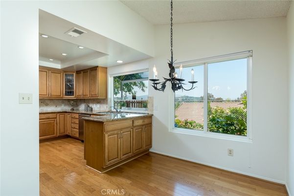 Chandelier, Interior, Kitchen, Recessed Lighting, Wood Texture Flooring