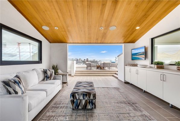 Interior, Living room, Recessed Lighting, Wooden Ceilings, Wood Texture Flooring