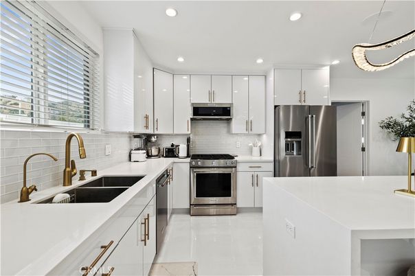 Interior, Kitchen, Recessed Lighting, Stainless Steel Appliances