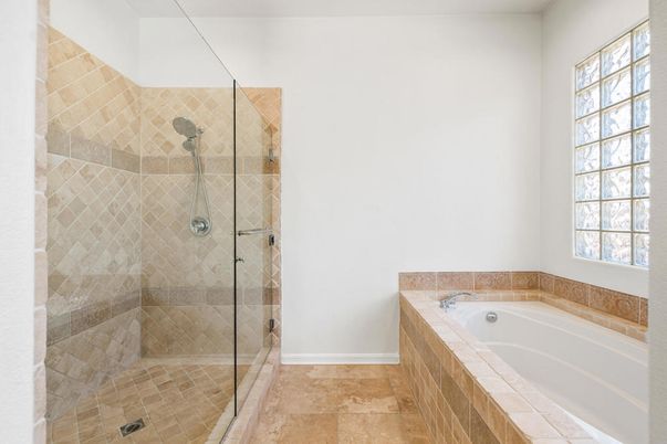 Bathroom, Glass Shower, Interior, Tile Countertops
