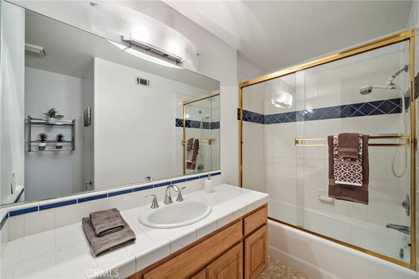 Bathroom, Glass Shower, Interior, Tile Countertops