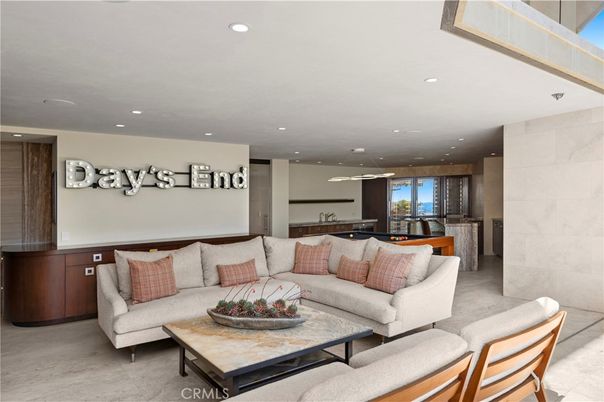 Dining room, Interior, Living room, Pendant Lights, Recessed Lighting, Stone Walls