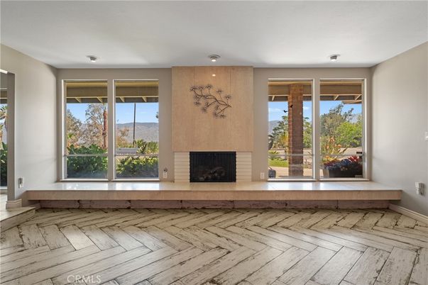 Empty room, Fireplace, Interior, Wood Texture Flooring