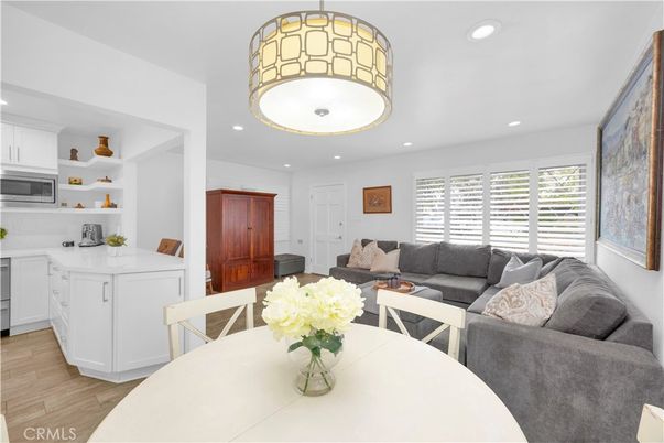 Interior, Kitchen, Living room, Recessed Lighting, Wood Texture Flooring