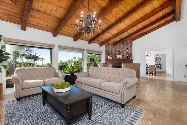 Chandelier, Interior, Living room, Stone Walls, Wooden Beams, Wooden Ceilings