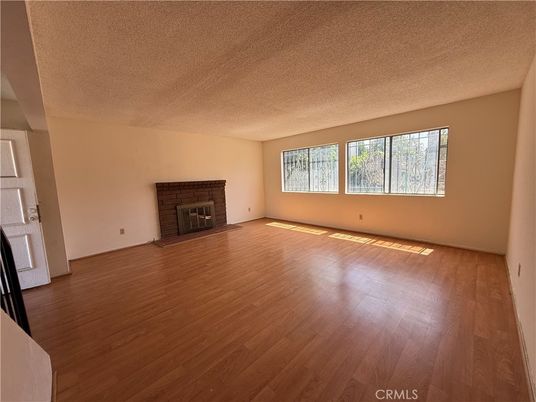 Empty room, Fireplace, Interior, Wood Texture Flooring
