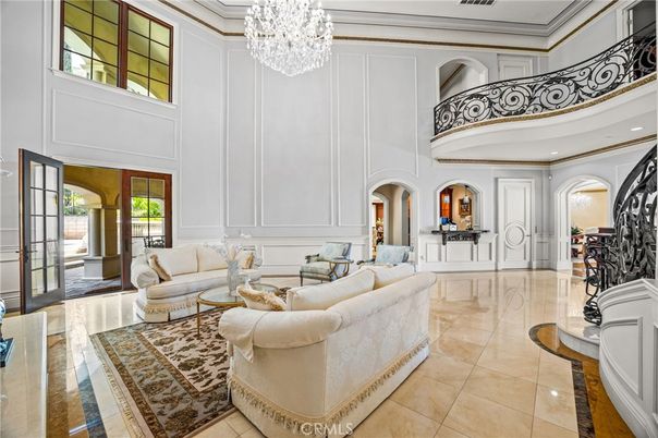 Chandelier, Interior, Living room, Recessed Lighting