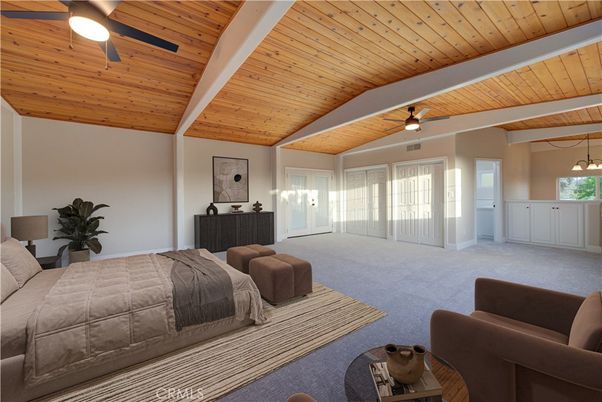 Bedroom, Interior, Wooden Beams, Wooden Ceilings