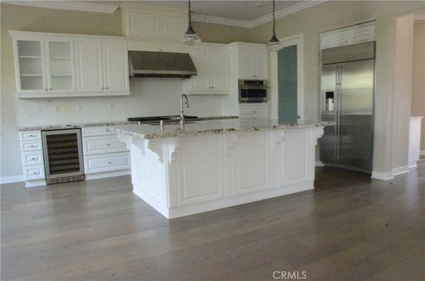 Interior, Kitchen, Pendant Lights, Stainless Steel Appliances, Wood Texture Flooring