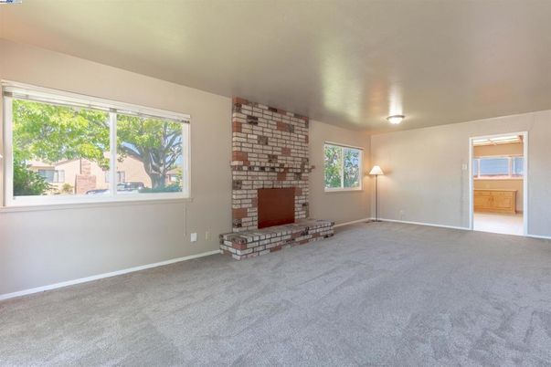 Empty room, Fireplace, Interior, Stone Walls