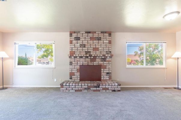 Empty room, Fireplace, Interior, Stone Walls