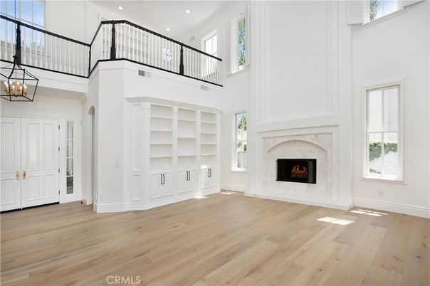 Empty room, Fireplace, Interior, Wood Texture Flooring