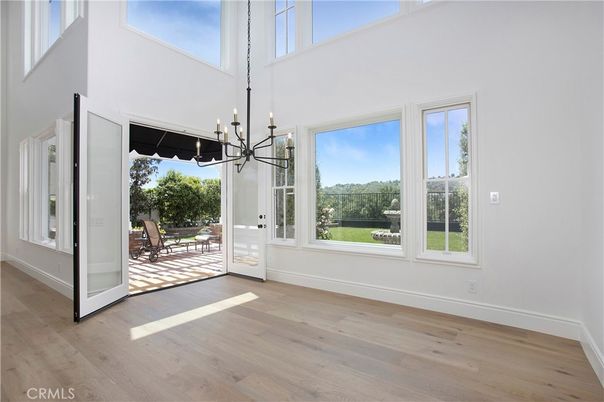 Chandelier, Fireplace, Interior, Recessed Lighting, Wood Texture Flooring
