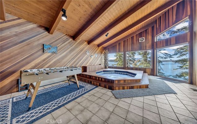 Game Room, Hot Tub, Interior, Wooden Beams, Wooden Ceilings, Wooden Walls