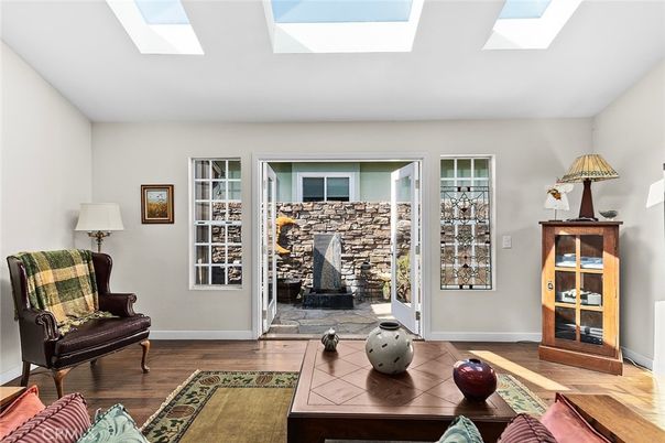 Interior, Stone Walls, Wood Texture Flooring
