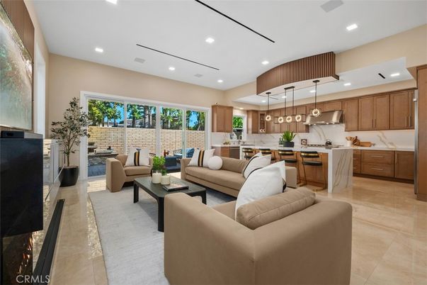 Interior, Kitchen, Living room, Pendant Lights, Recessed Lighting