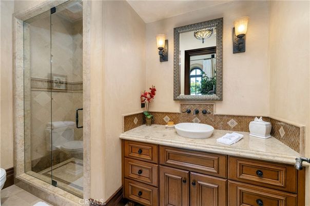 Bathroom, Dual Sink Vanities, Glass Shower, Interior