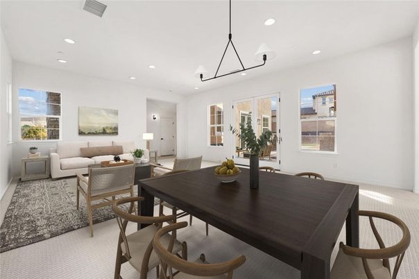 Chandelier, Dining room, Interior, Living room, Recessed Lighting