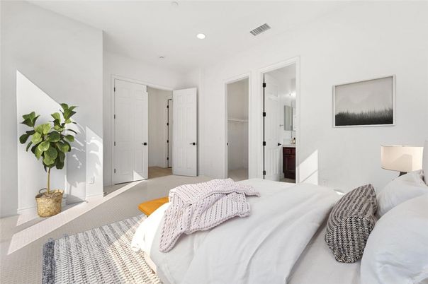 Bedroom, Interior, Recessed Lighting