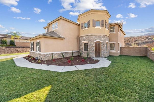 Backyard, Exterior, Facade, Brick Facade, Mediterranean