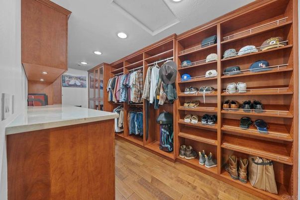 Interior, Recessed Lighting, Walk-in Closets, Wood Texture Flooring