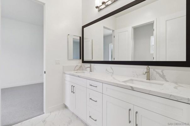 Bathroom, Dual Sink Vanities, Interior, Marble
