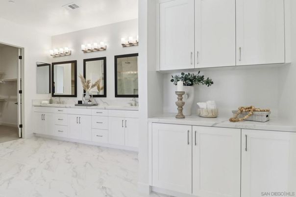 Bathroom, Dual Sink Vanities, Interior, Marble