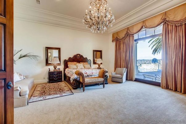 Bedroom, Chandelier, Interior, Recessed Lighting