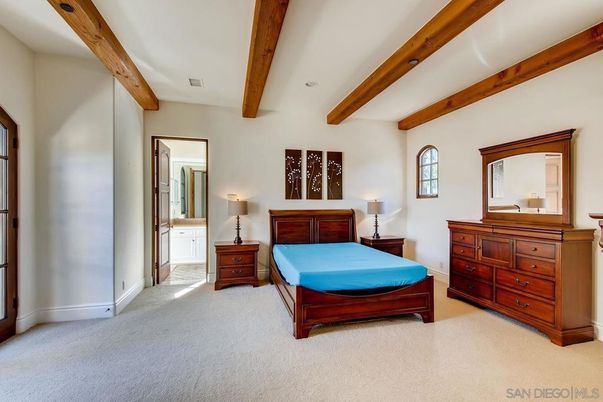 Bedroom, Interior, Wooden Beams