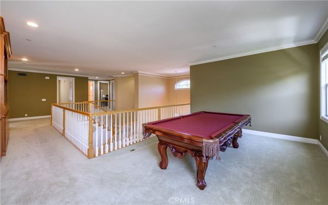 Billiard Table, Game Room, Interior, Recessed Lighting