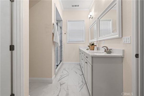 Bathroom, Dual Sink Vanities, Interior, Marble