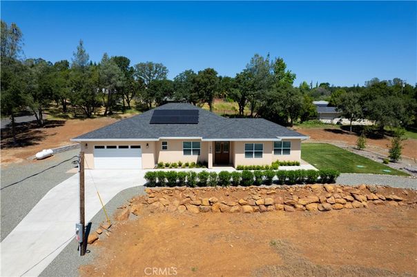 Attached, Exterior, Facade, Solar Panels, Ranch