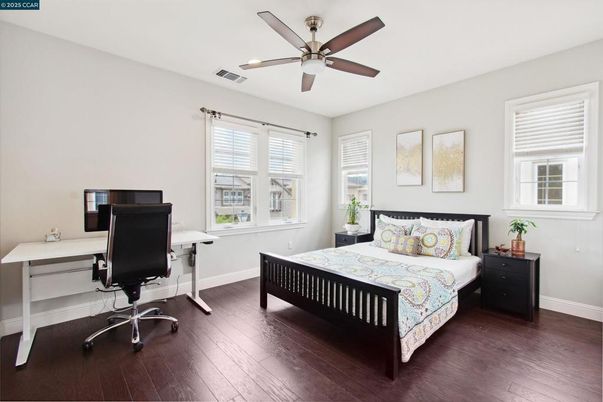 Bedroom, Home Office, Interior, Wood Texture Flooring