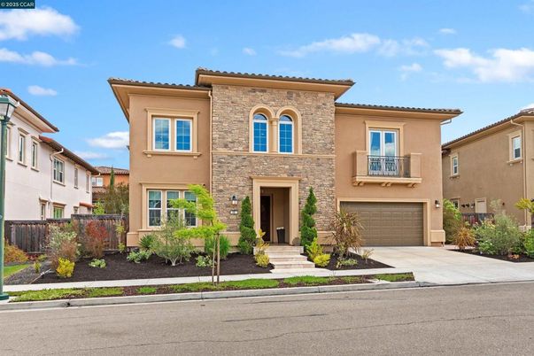 Attached, Exterior, Facade, Brick Facade, Mediterranean