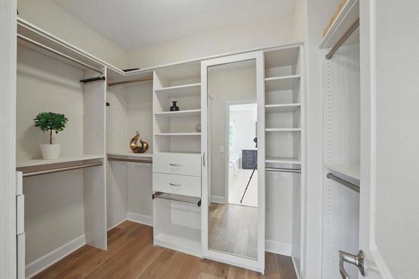 Interior, Walk-in Closets, Wood Texture Flooring