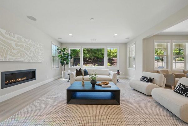 Fireplace, Interior, Living room, Recessed Lighting