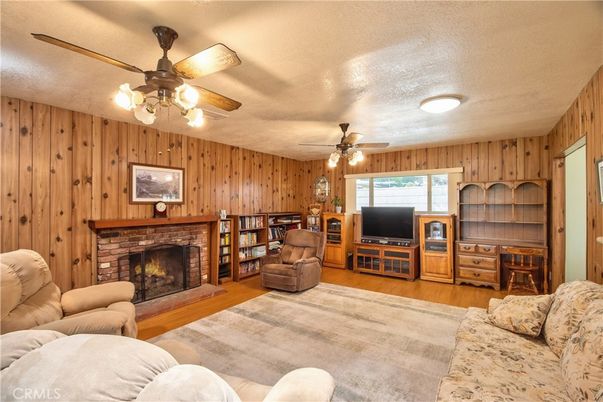 Fireplace, Interior, Living room, Wood Texture Flooring, Wooden Walls